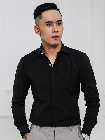 ÁO SƠ MI ĐEN ASM1220