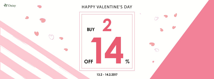 HAPPY VALENTINE'S DAY: MUA 2 TẶNG 14%