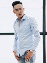 ÁO SƠ MI XANH BIỂN ASM1219